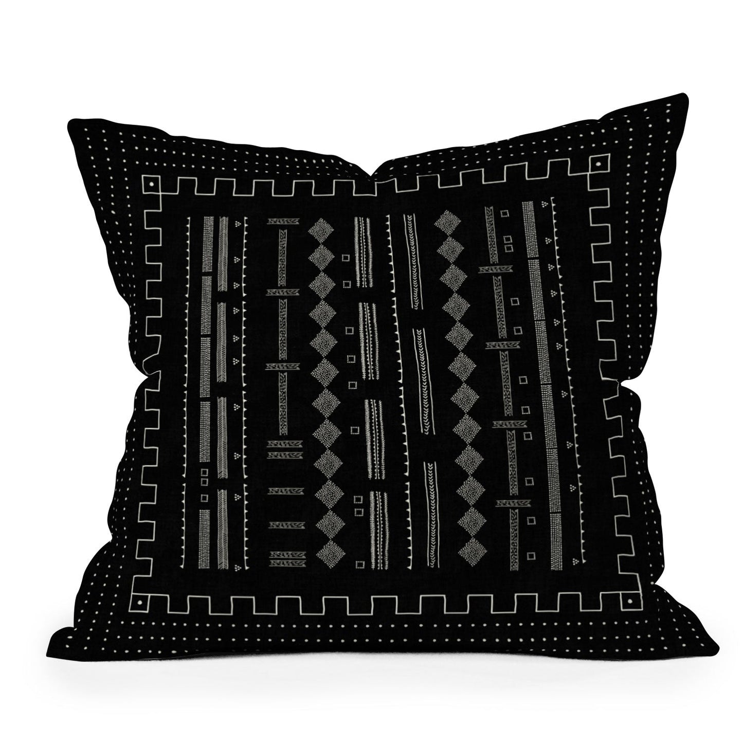 Iveta Abolina Mud Cloth Inspo V Outdoor Throw Pillow