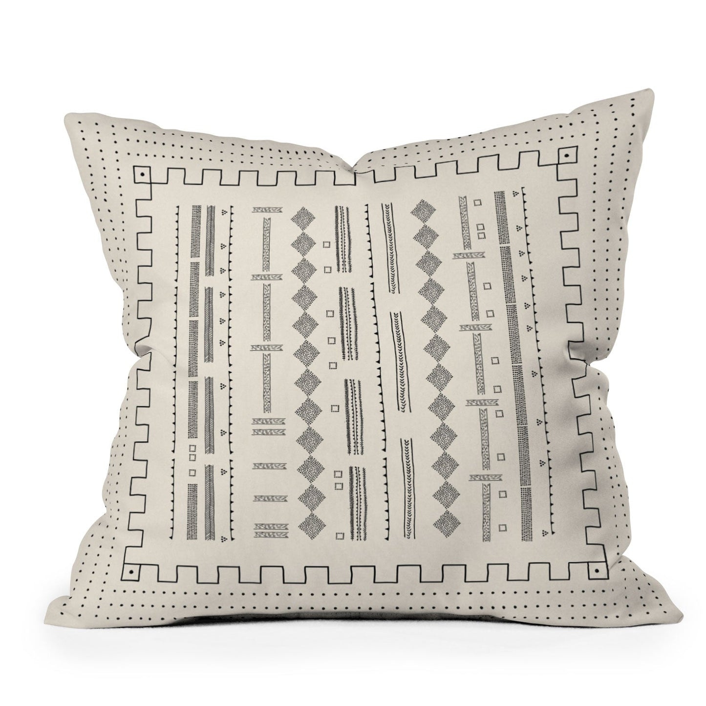 Iveta Abolina Mud Cloth Inspo VI Outdoor Throw Pillow