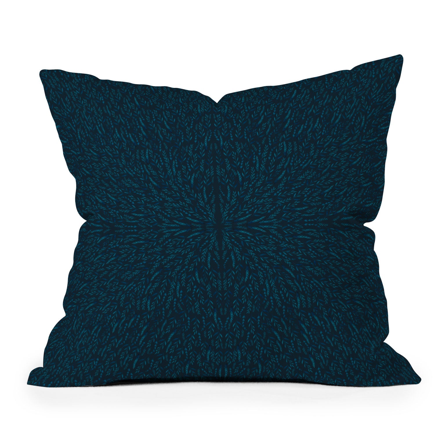 Iveta Abolina Peacock Pond Throw Pillow
