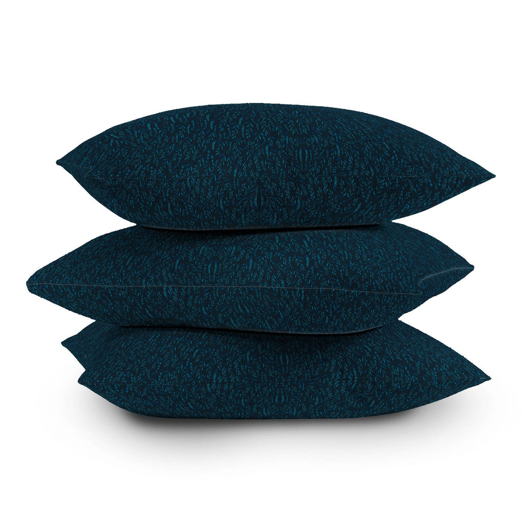 Iveta Abolina Peacock Pond Throw Pillow