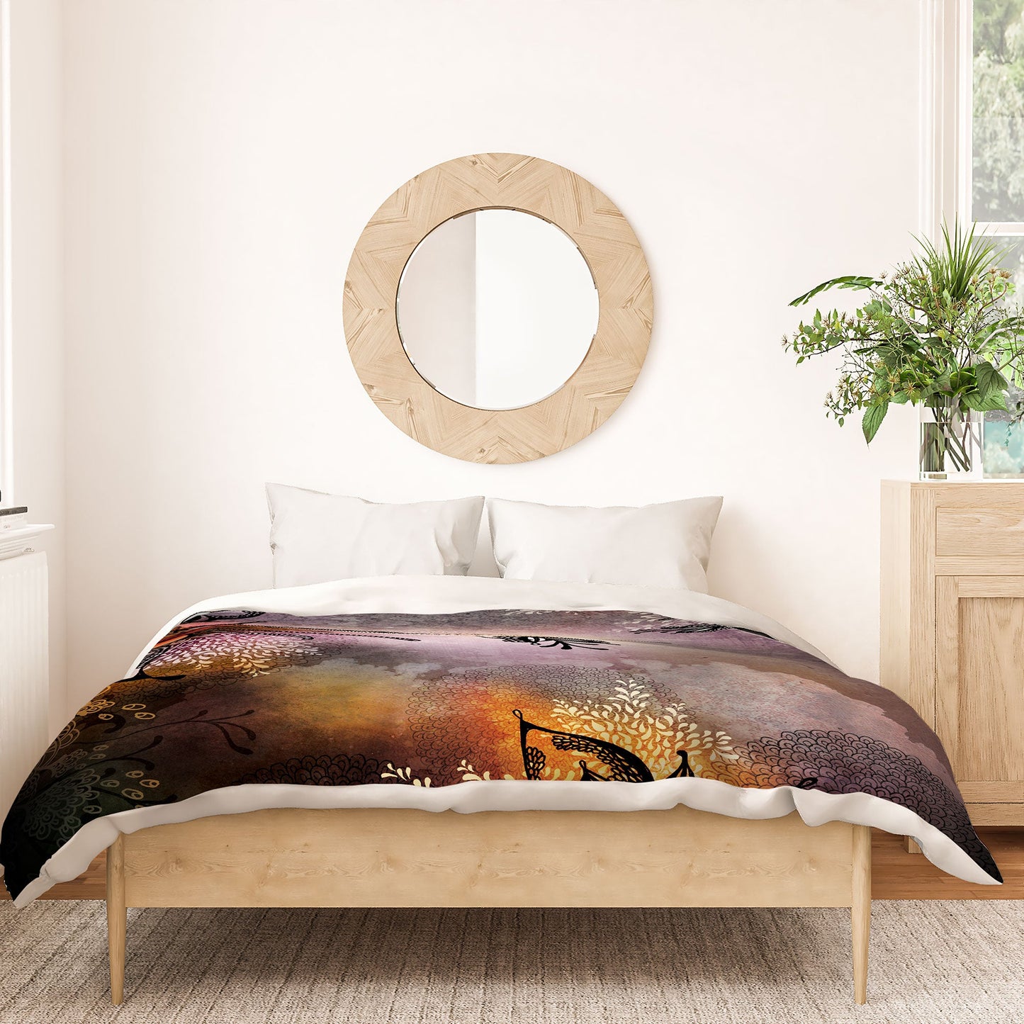 Iveta Abolina Purple Storm Duvet Cover