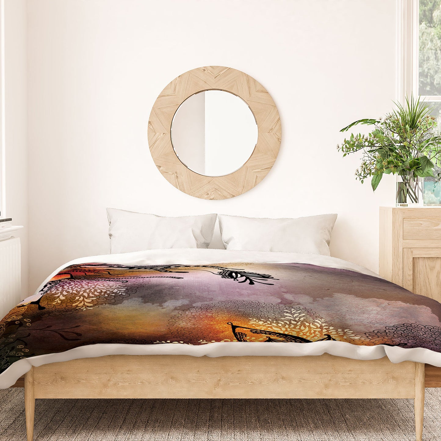 Iveta Abolina Purple Storm Duvet Cover