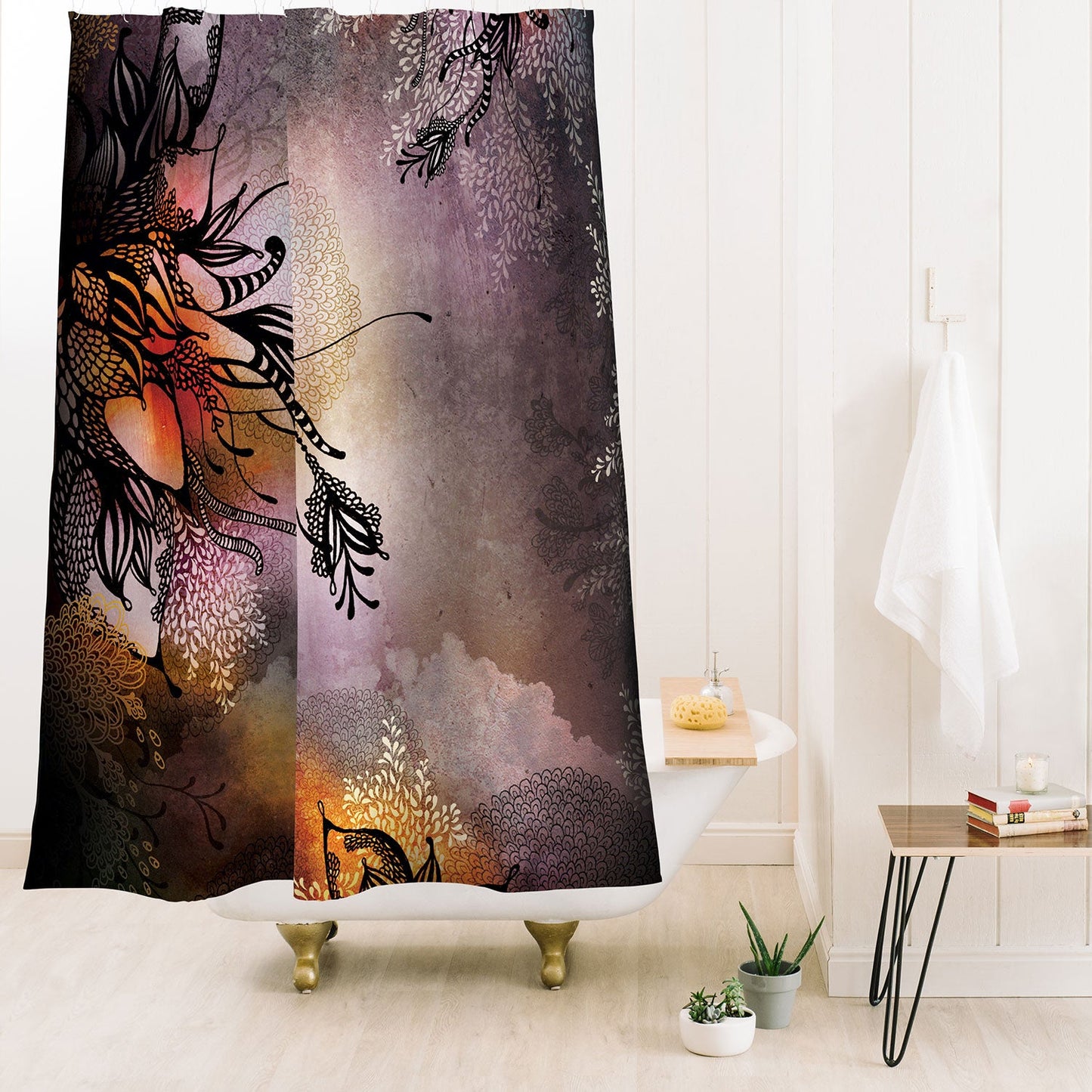 Iveta Abolina Purple Storm Shower Curtain