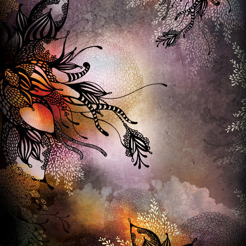 Iveta Abolina Purple Storm Shower Curtain