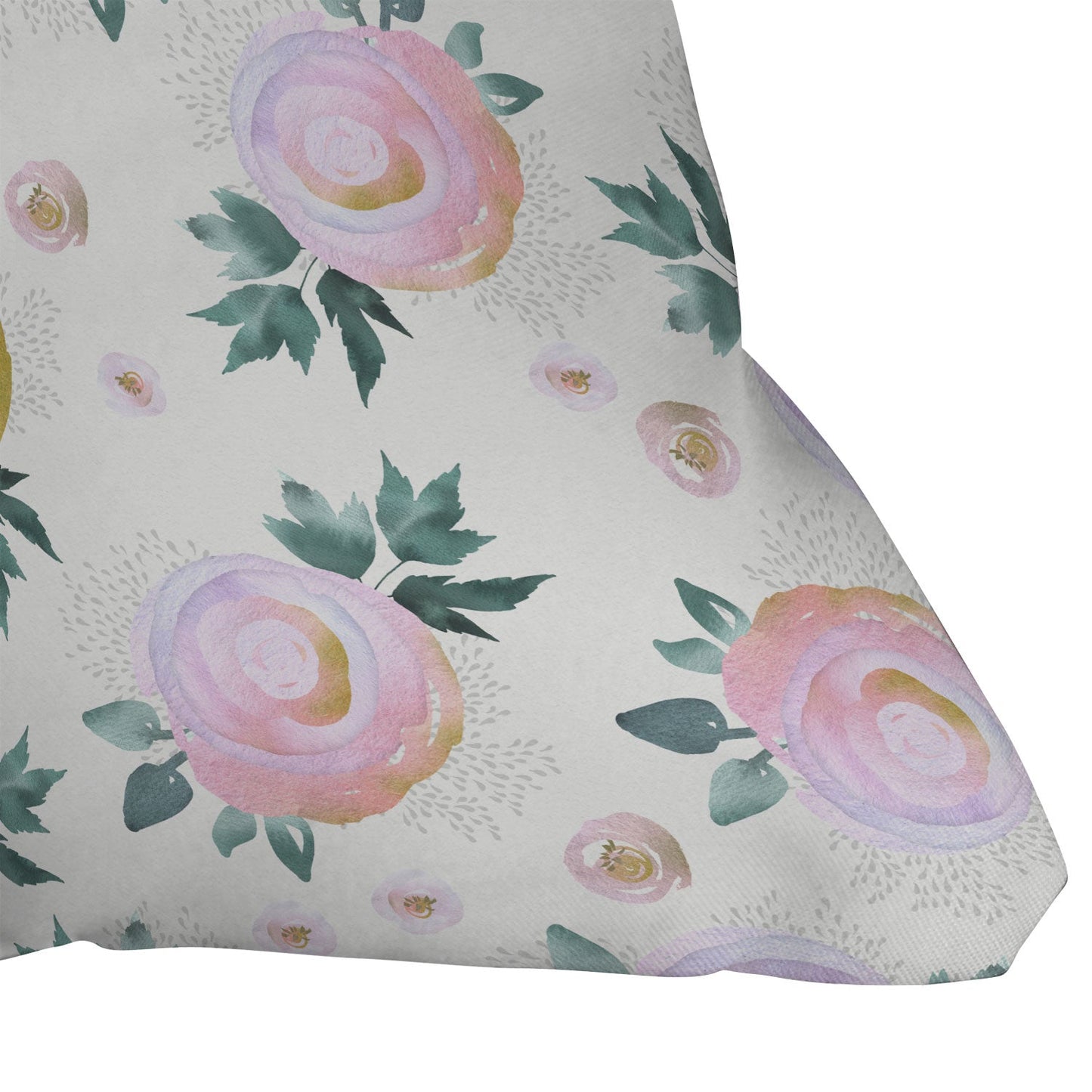 Iveta Abolina Rose Taffy Outdoor Throw Pillow