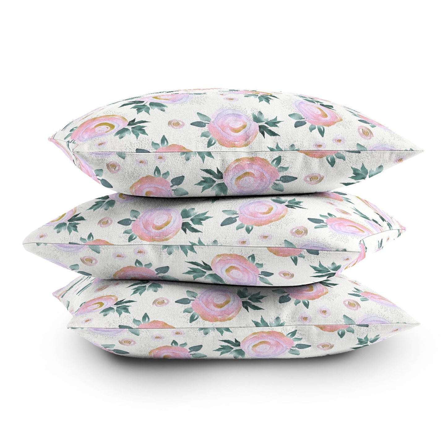 Iveta Abolina Rose Taffy Outdoor Throw Pillow