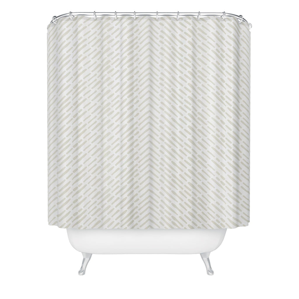 Iveta Abolina Roux Cream Shower Curtain