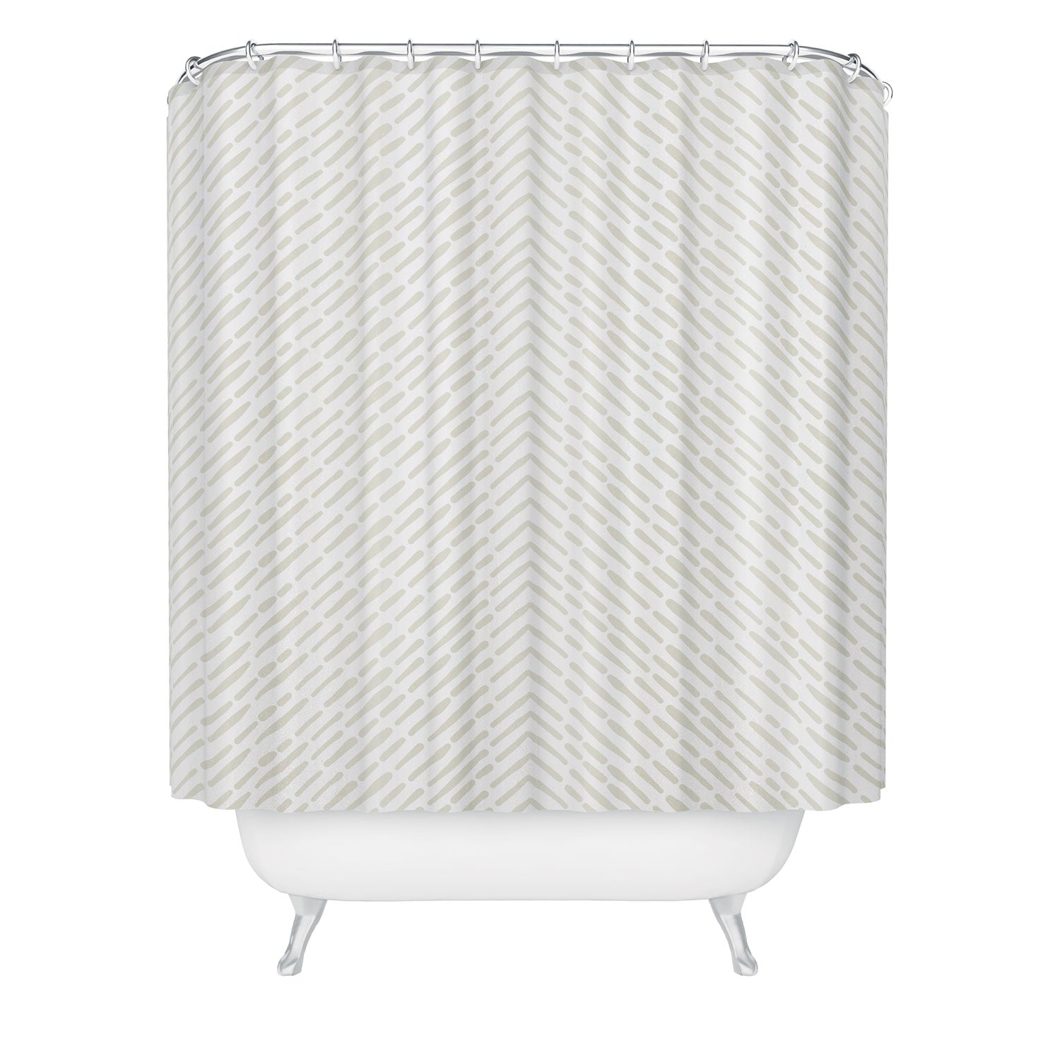 Iveta Abolina Roux Cream Shower Curtain