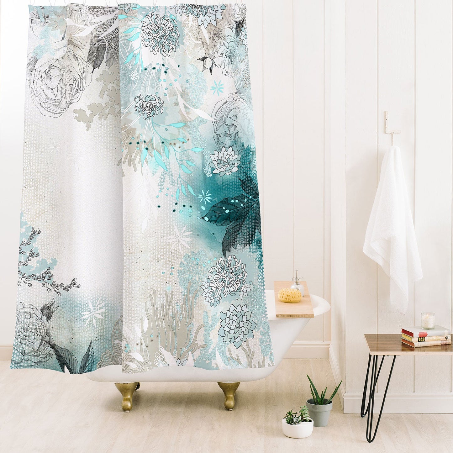Iveta Abolina Seafoam Shower Curtain