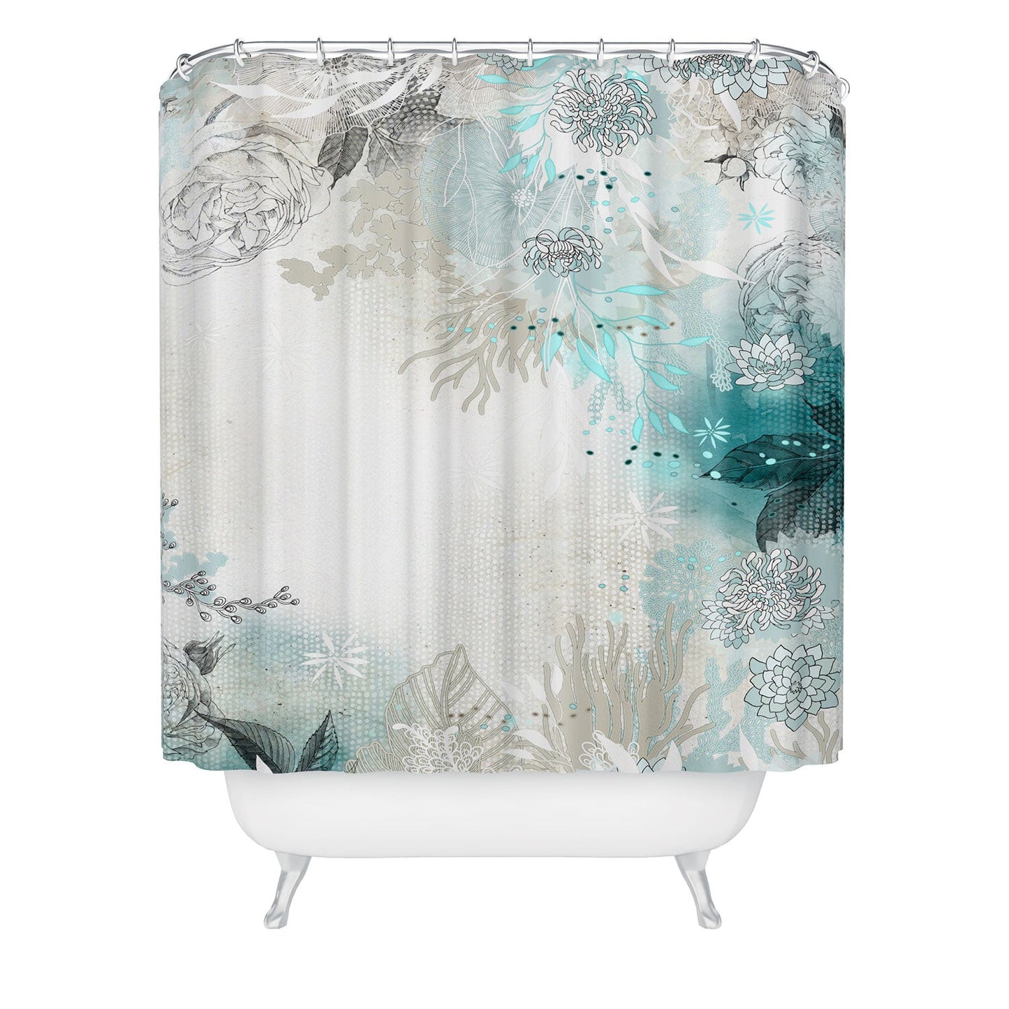 Iveta Abolina Seafoam Shower Curtain