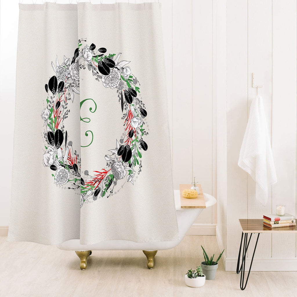 Iveta Abolina Silver Dove Christmas E Shower Curtain