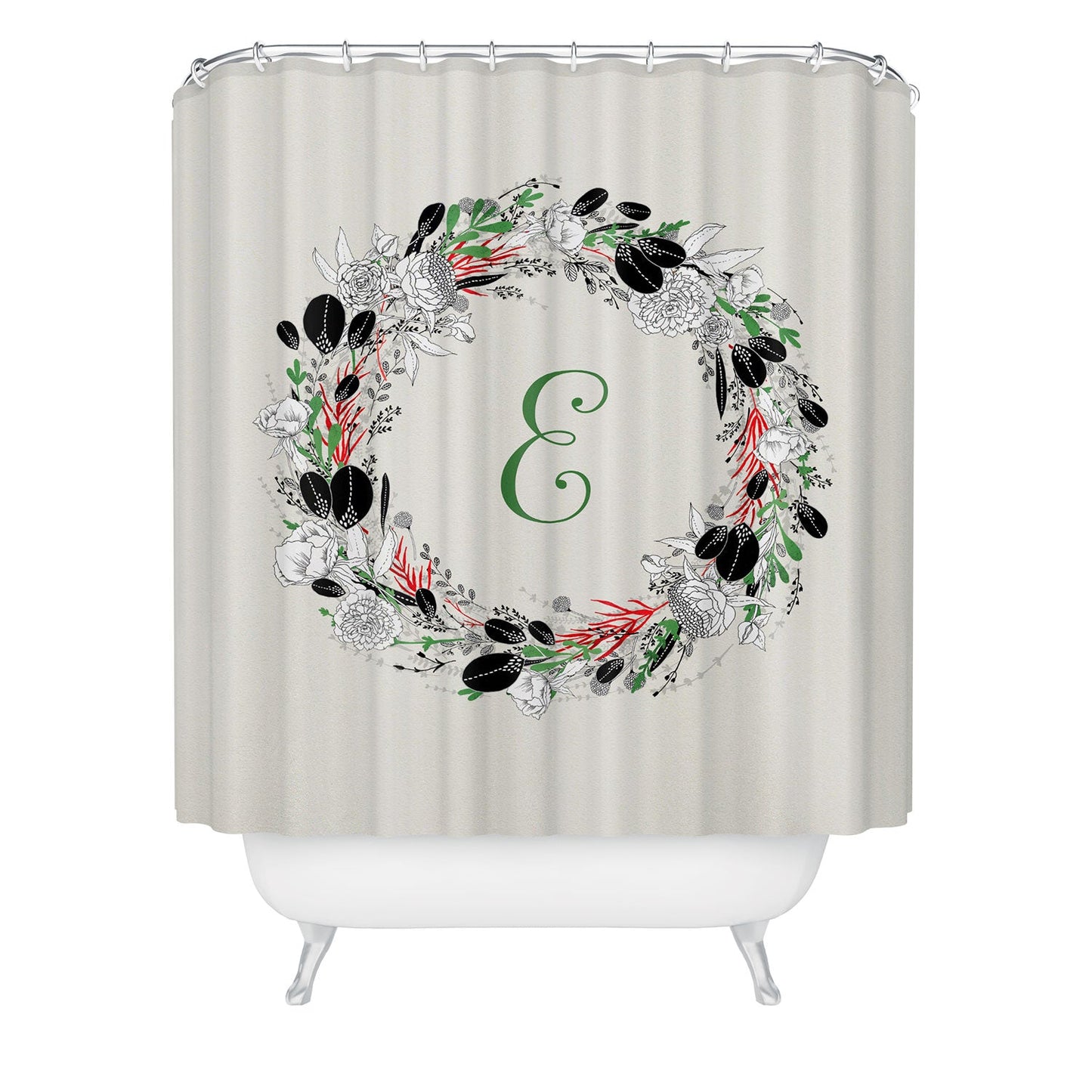 Iveta Abolina Silver Dove Christmas E Shower Curtain