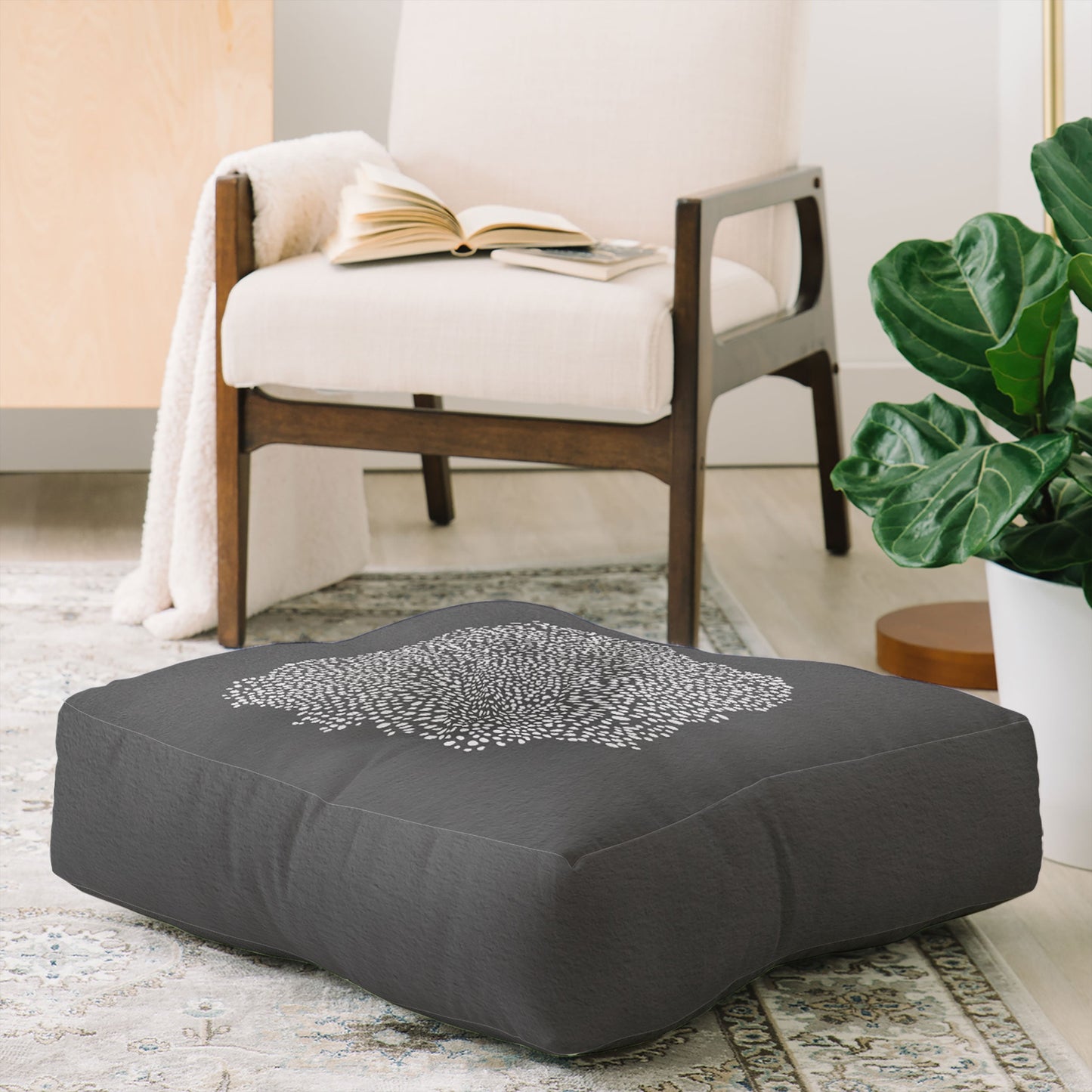 Iveta Abolina Study in Gray II Floor Pillow Square