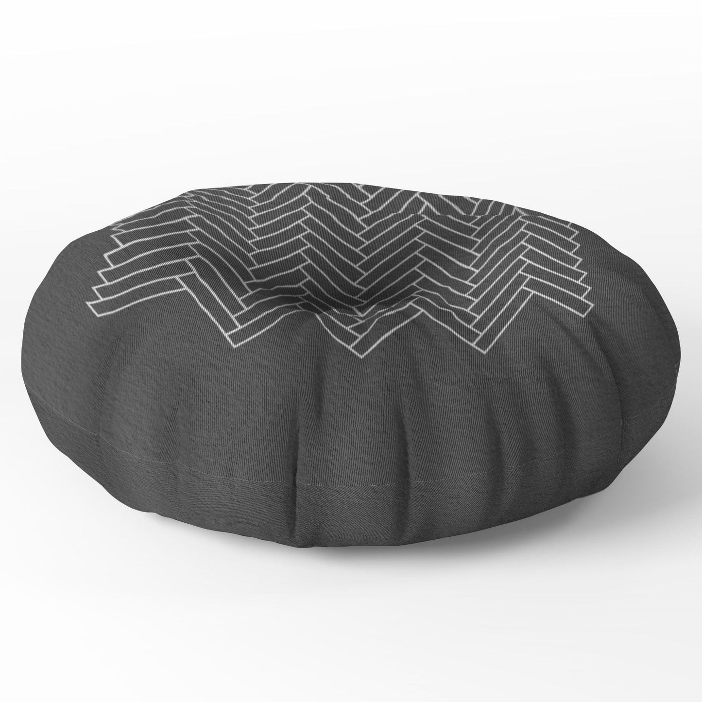 Iveta Abolina Study in Gray IV Floor Pillow Round