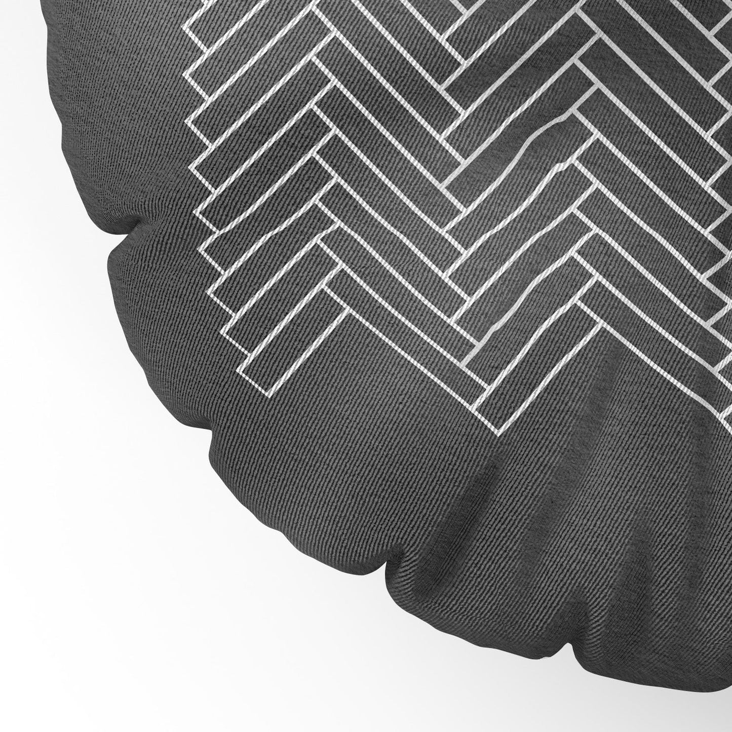 Iveta Abolina Study in Gray IV Floor Pillow Round