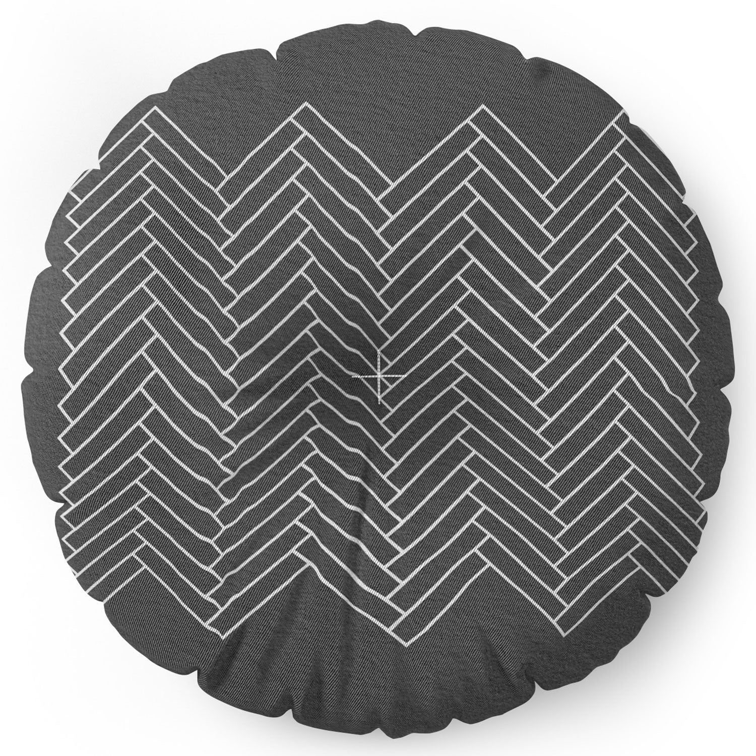 Iveta Abolina Study in Gray IV Floor Pillow Round