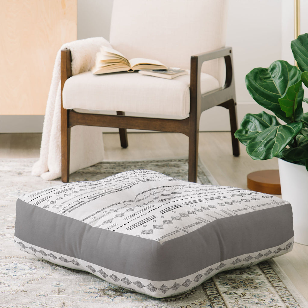 Iveta Abolina Study in Gray VII Floor Pillow Square