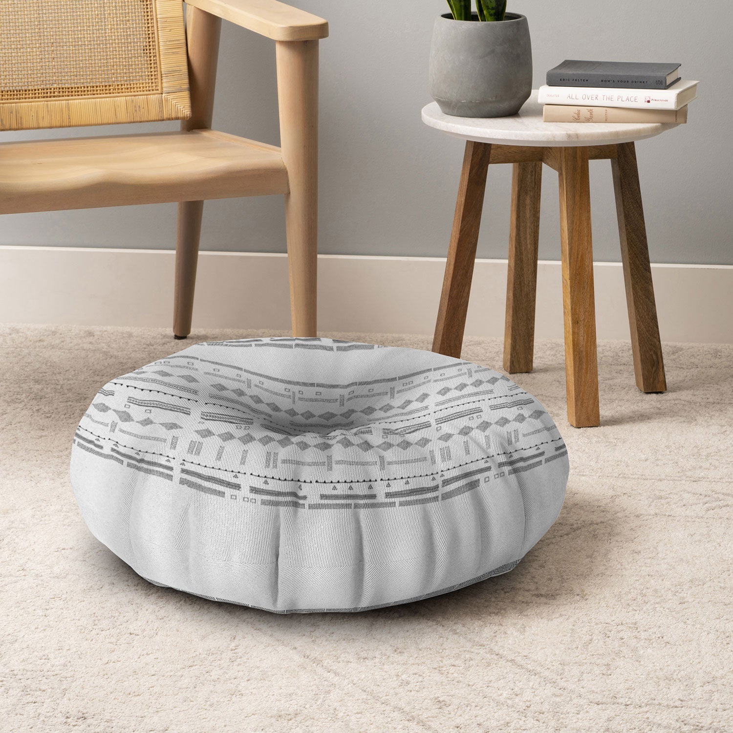 Iveta Abolina Study in Gray VII Floor Pillow Round