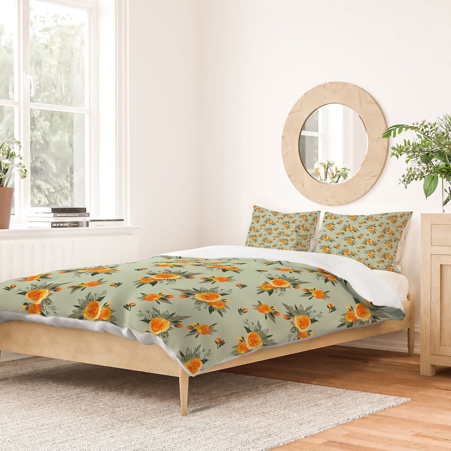 Iveta Abolina Tangerine Burst Duvet Cover