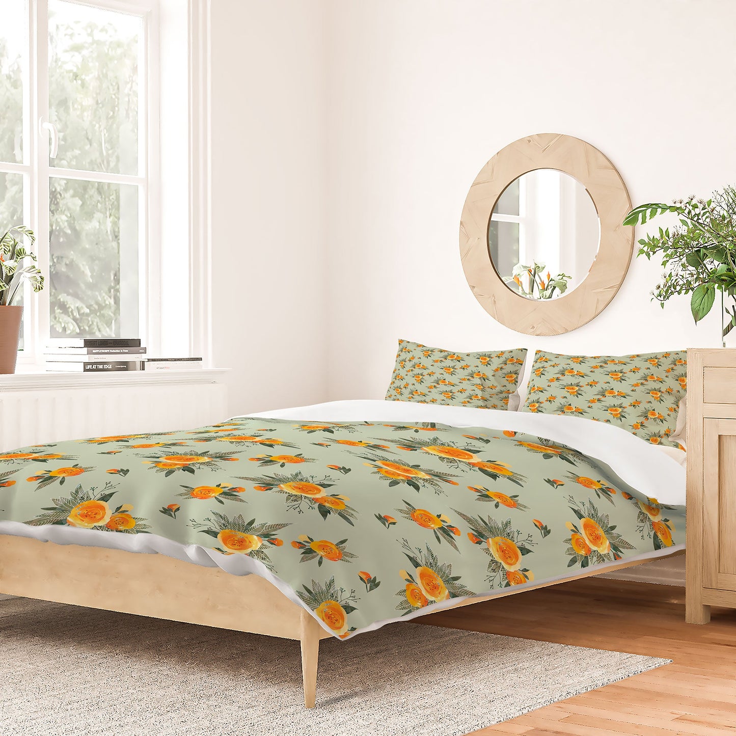Iveta Abolina Tangerine Burst Duvet Cover