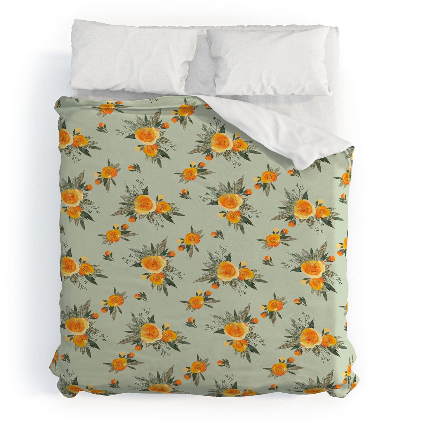 Iveta Abolina Tangerine Burst Duvet Cover