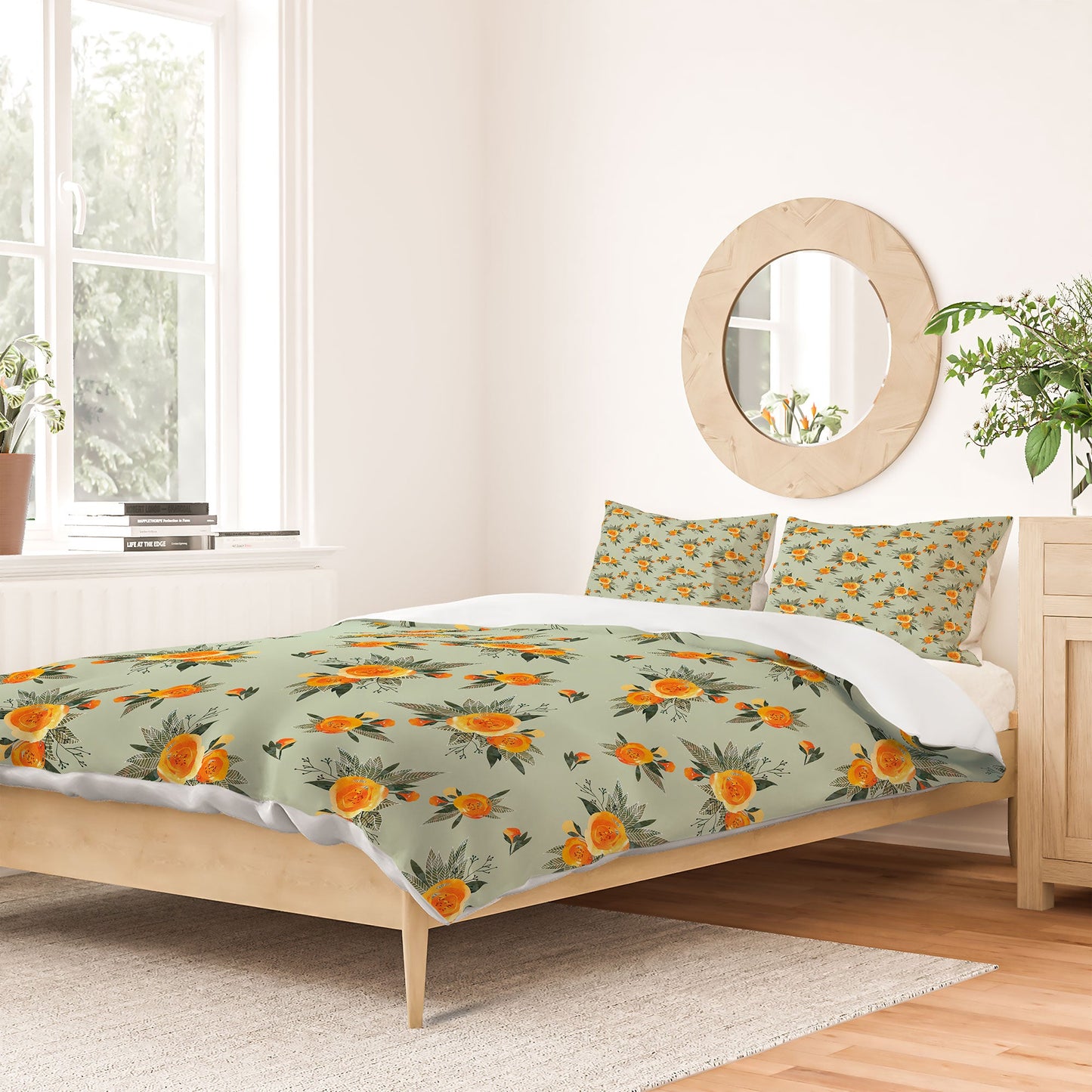 Iveta Abolina Tangerine Burst Duvet Cover