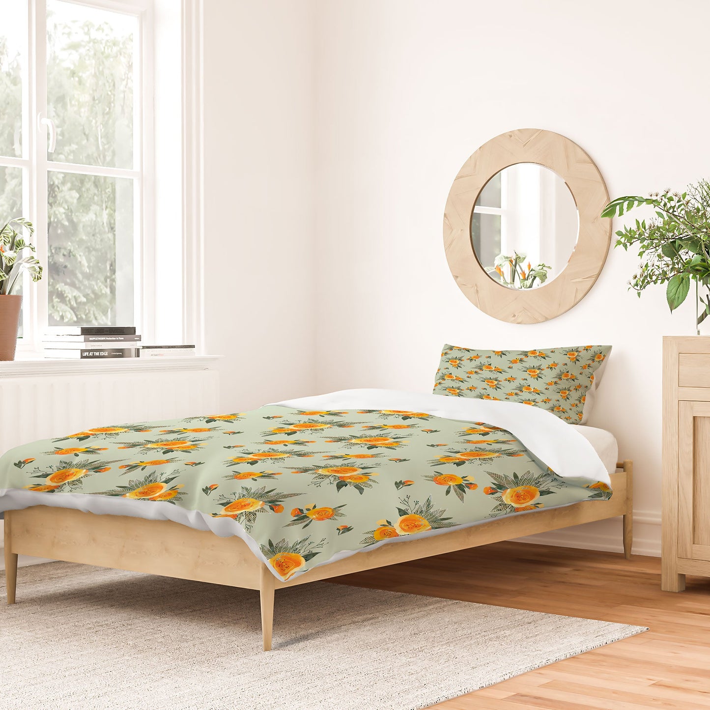 Iveta Abolina Tangerine Burst Duvet Cover