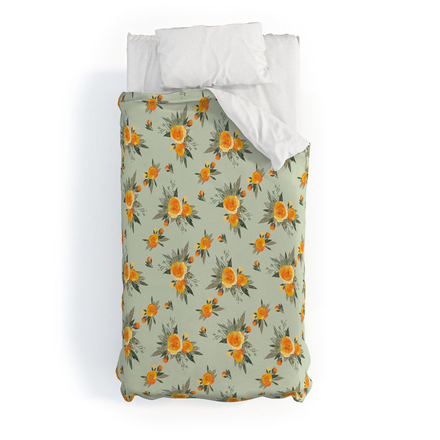 Iveta Abolina Tangerine Burst Duvet Cover