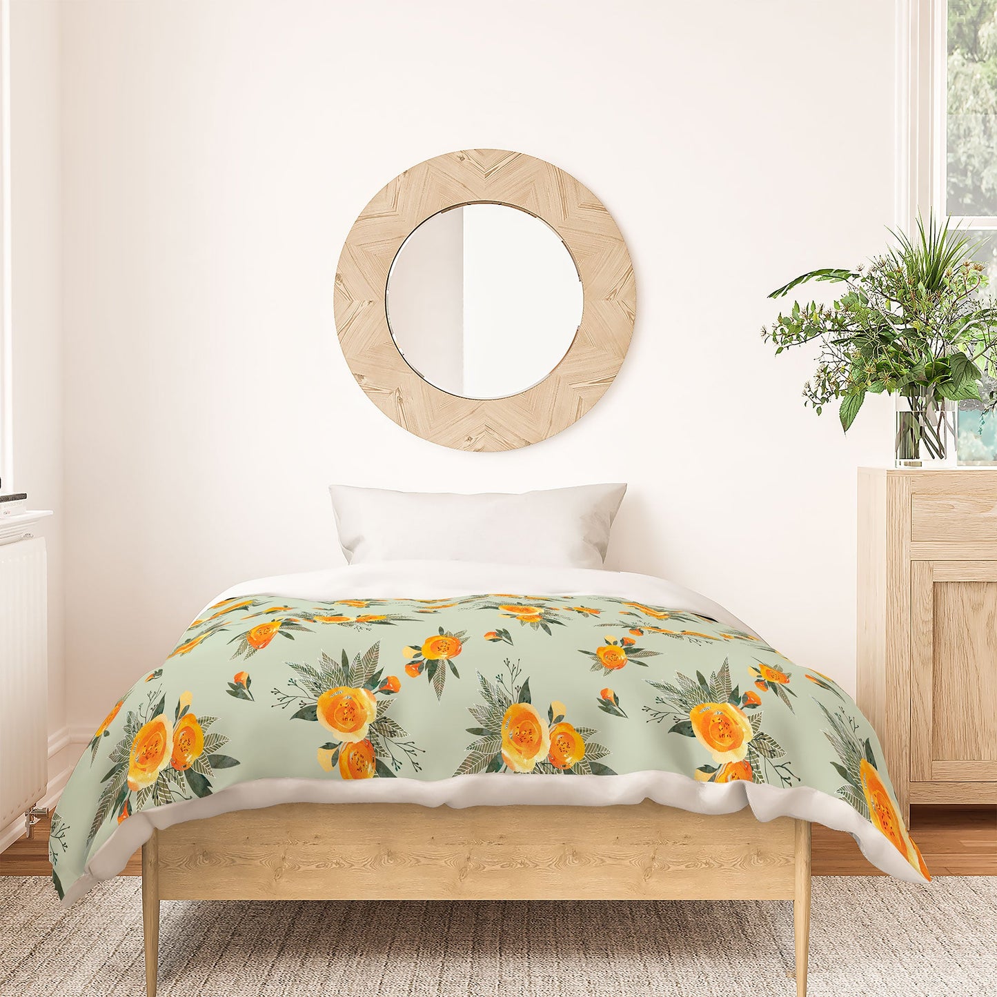Iveta Abolina Tangerine Burst Duvet Cover