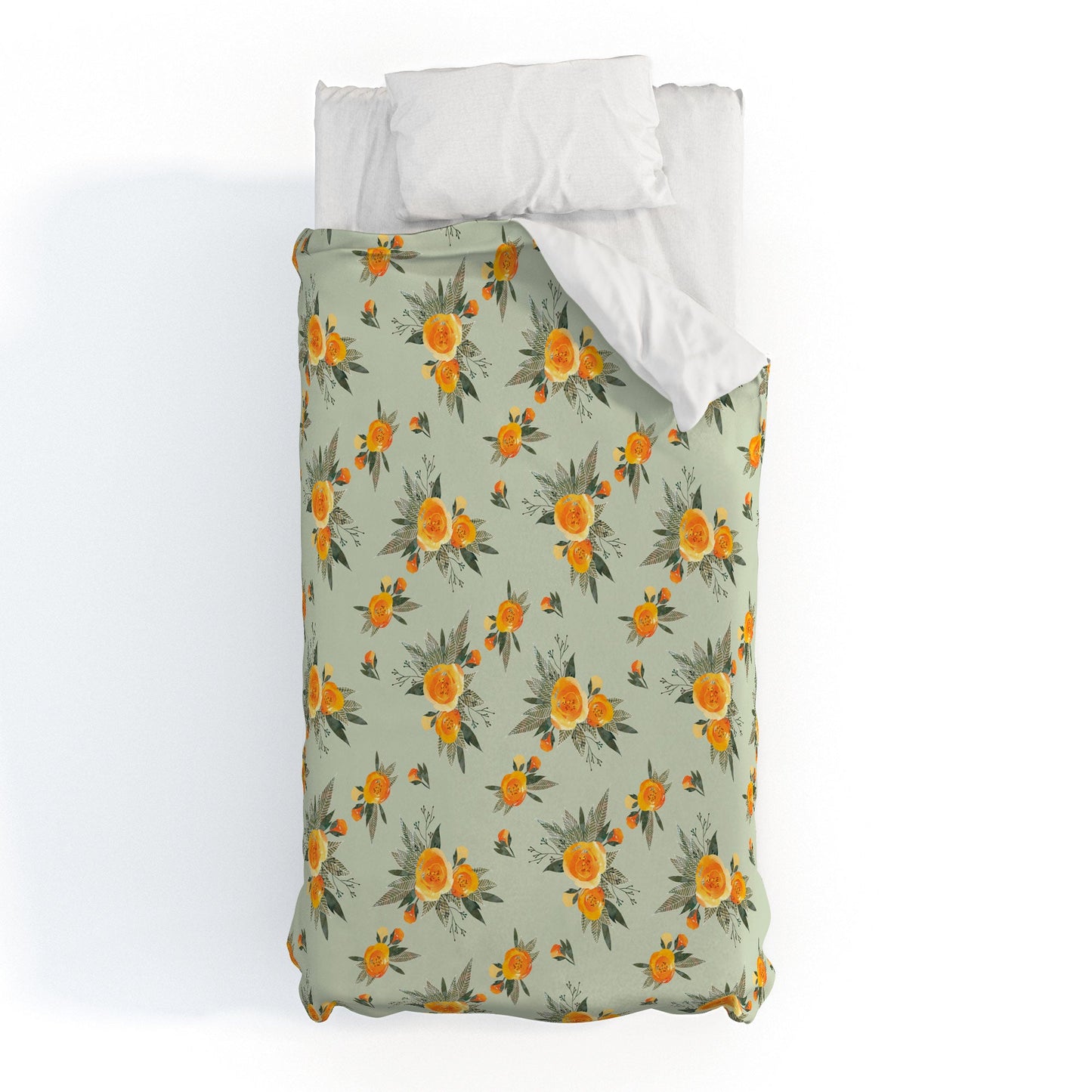 Iveta Abolina Tangerine Burst Duvet Cover