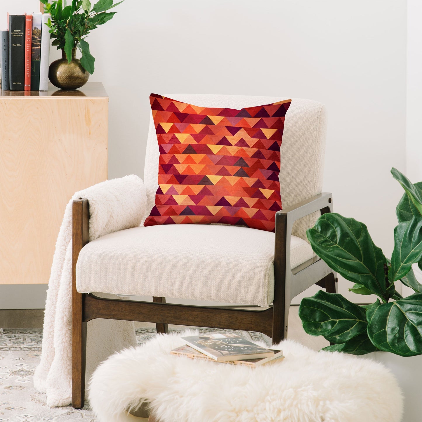 Iveta Abolina Trianglerain Throw Pillow