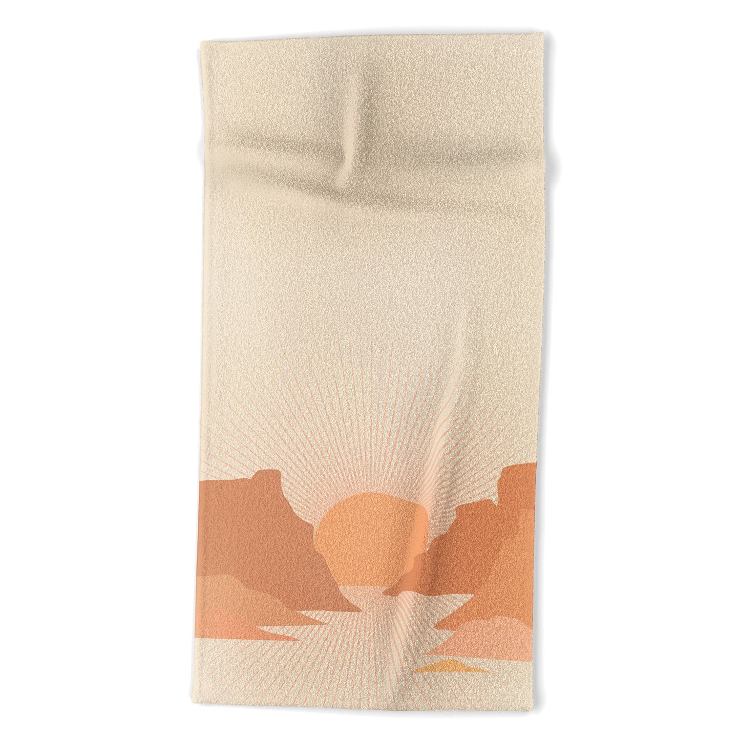 Iveta Abolina Valley Sunset Coral Beach Towel
