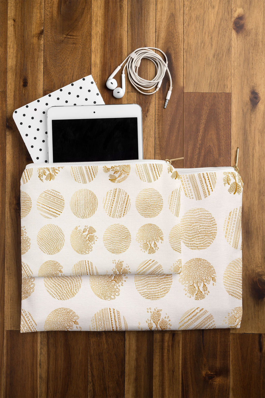Iveta Abolina Vanilla Dot Pouch
