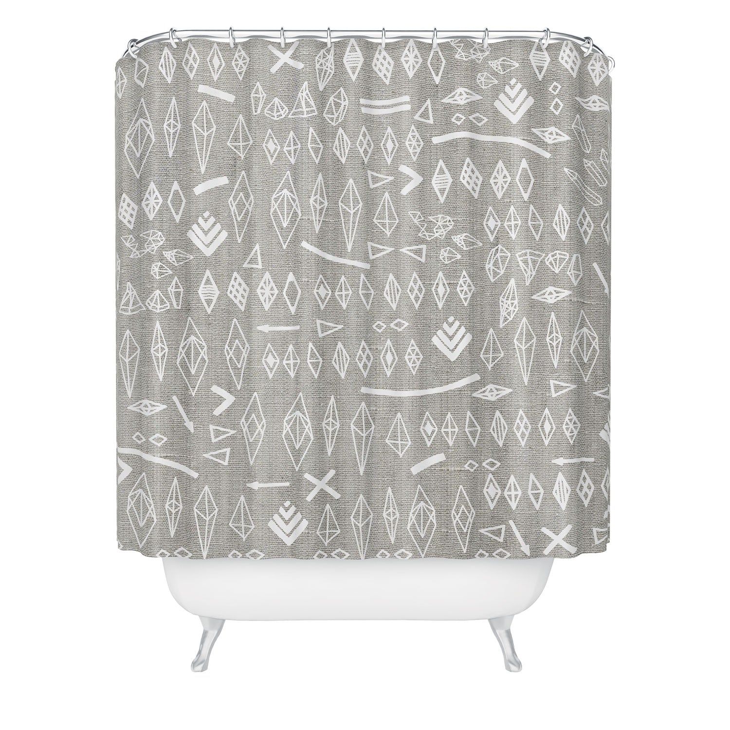 Iveta Abolina White Morning Shower Curtain