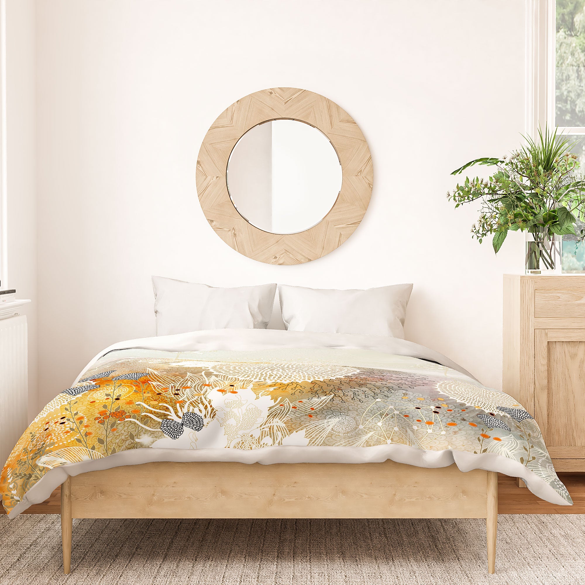 Iveta Abolina White Velvet Duvet Cover
