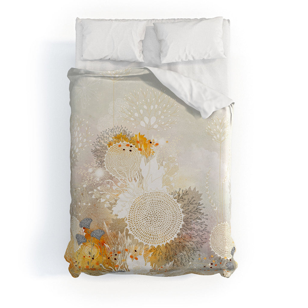 Iveta Abolina White Velvet Duvet Cover