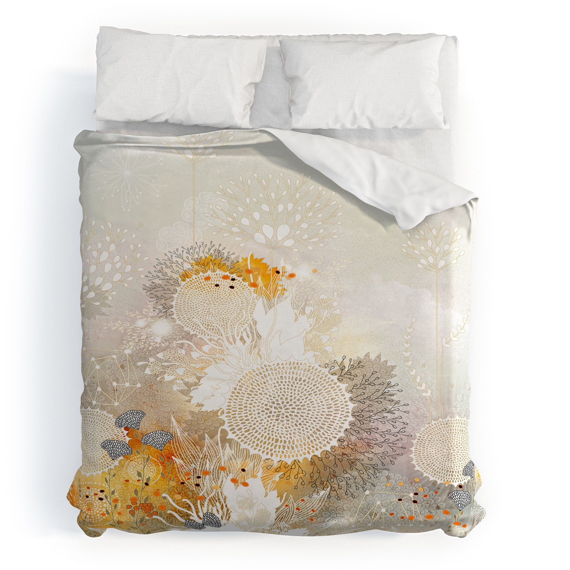 Iveta Abolina White Velvet Duvet Cover