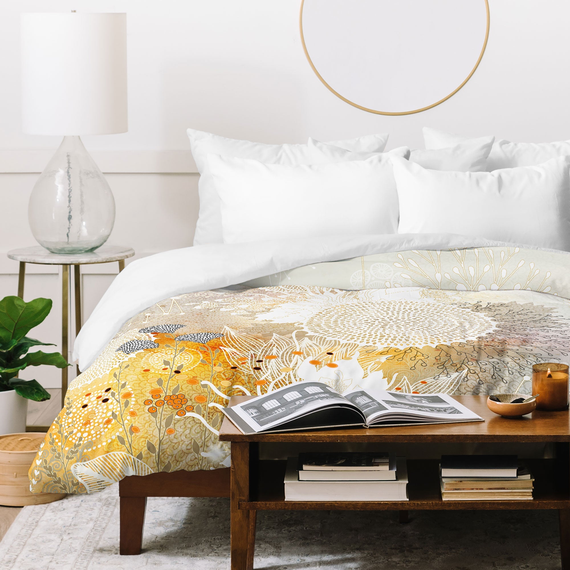 Iveta Abolina White Velvet Duvet Cover