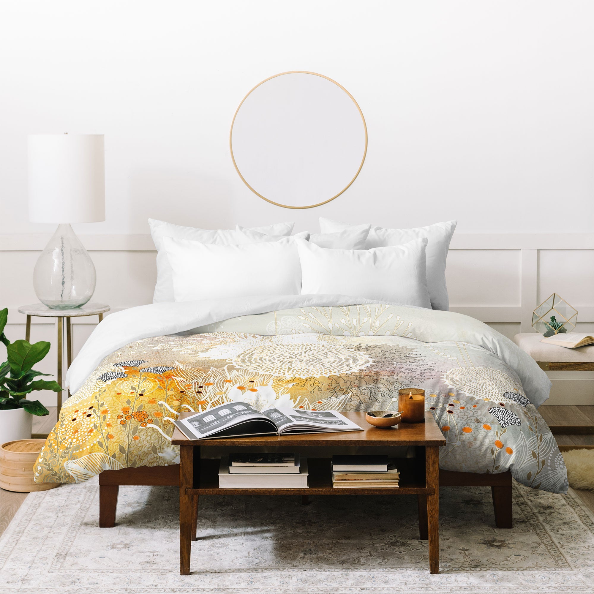 Iveta Abolina White Velvet Duvet Cover