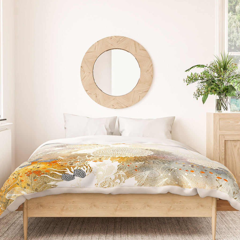 Iveta Abolina White Velvet Duvet Cover