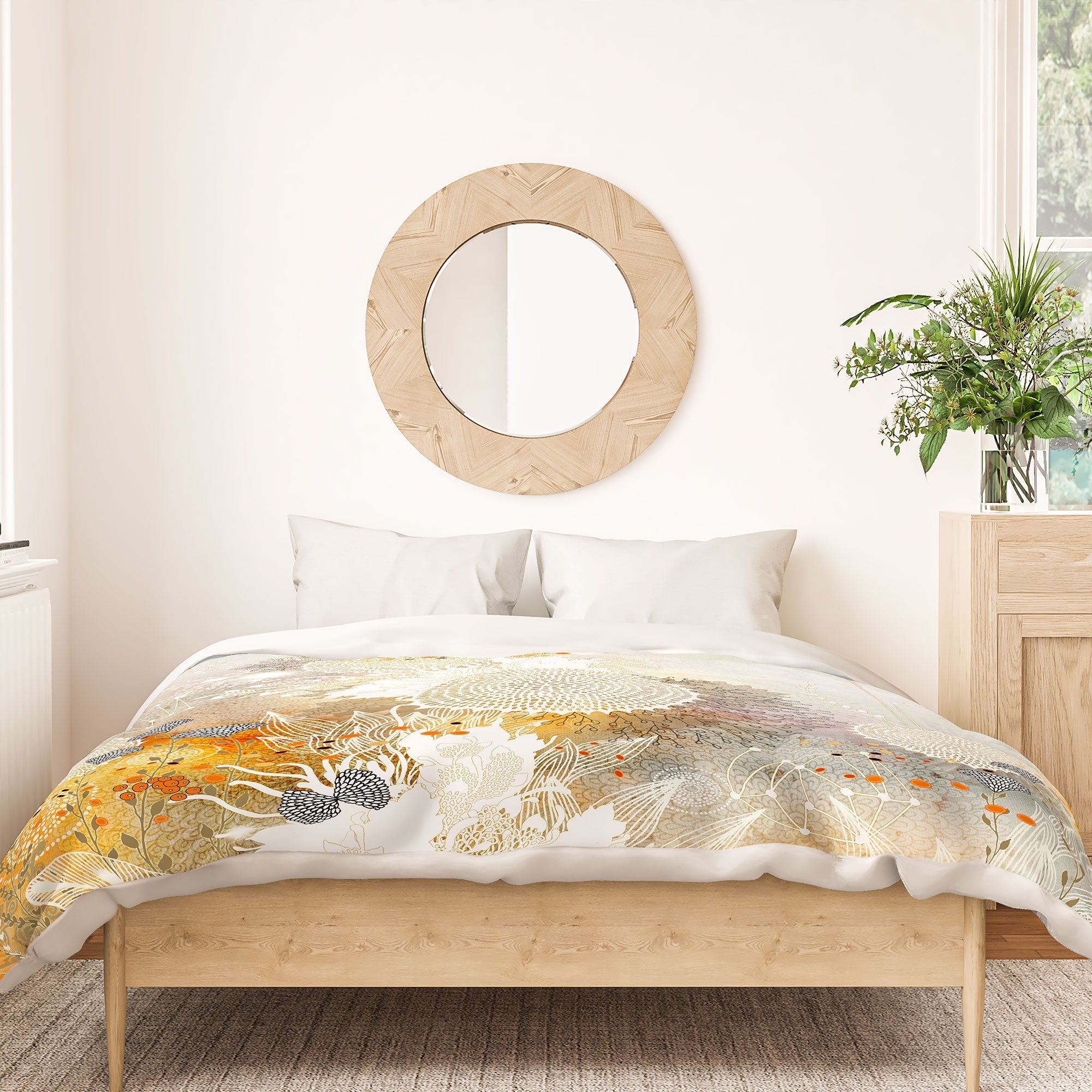 Iveta Abolina White Velvet Duvet Cover