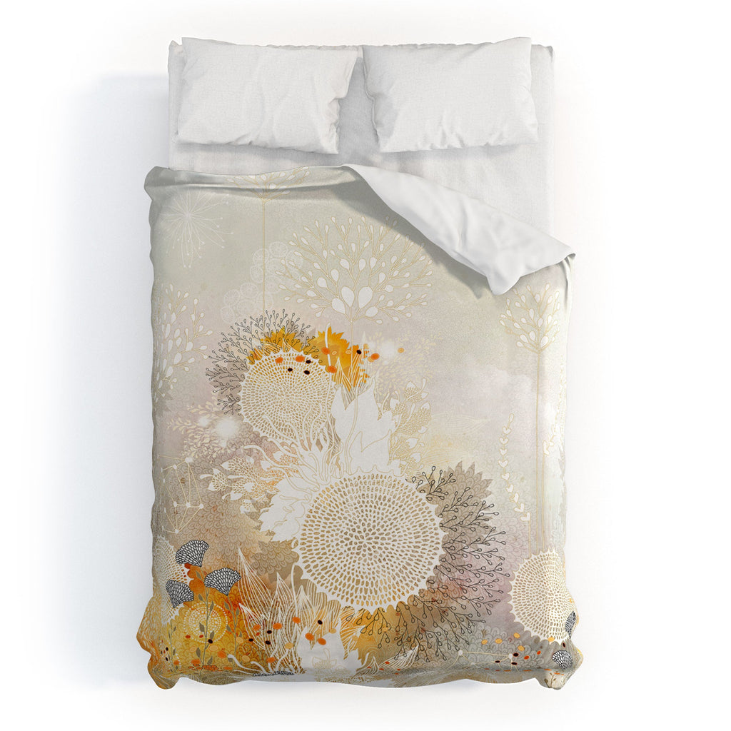 Iveta Abolina White Velvet Duvet Cover