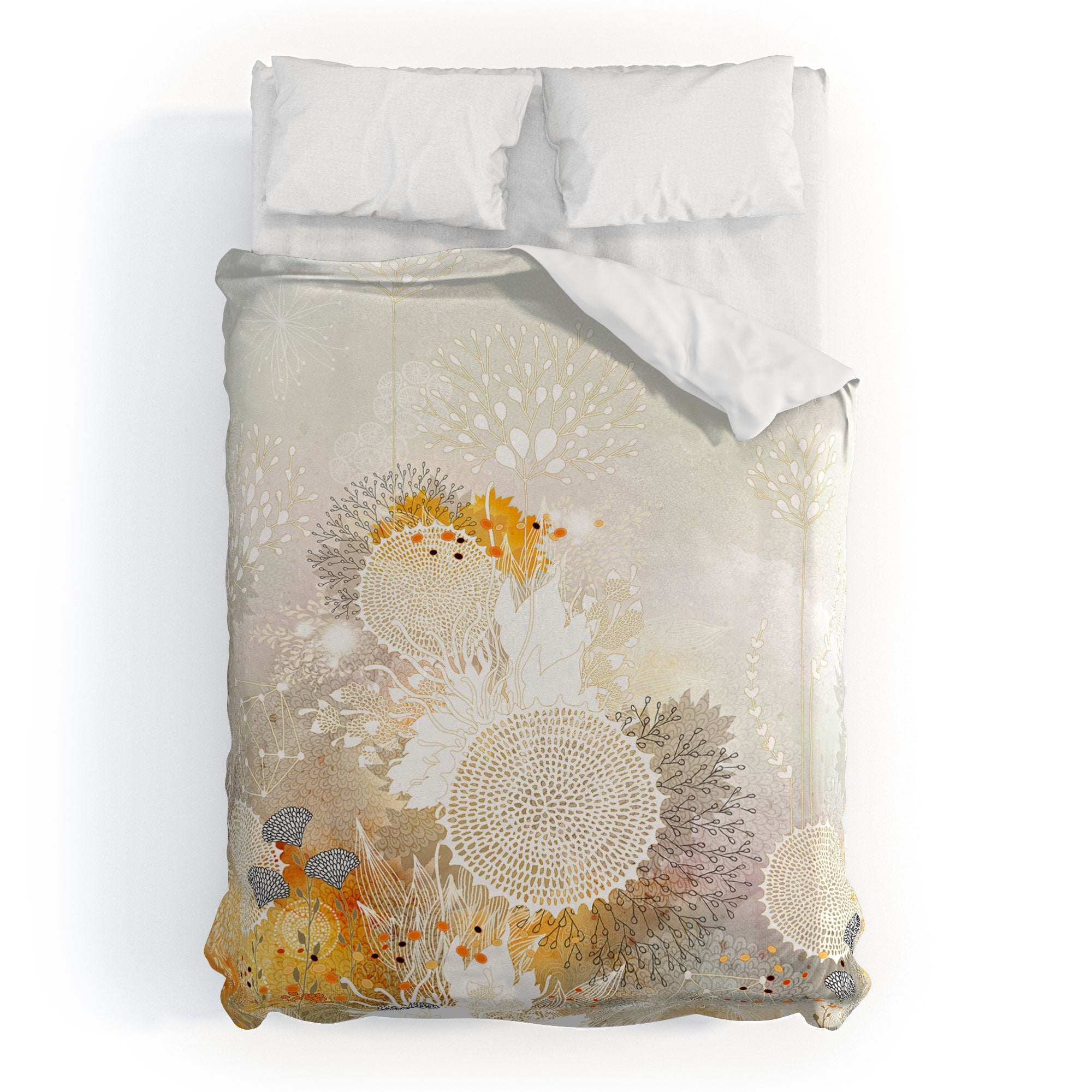 Iveta Abolina White Velvet Duvet Cover