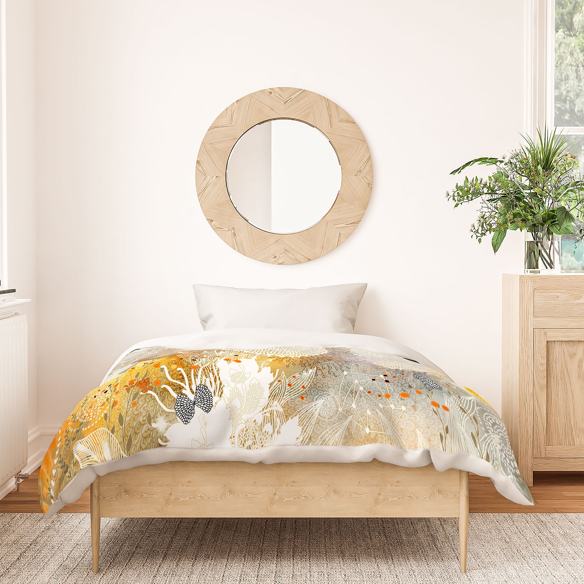 Iveta Abolina White Velvet Duvet Cover