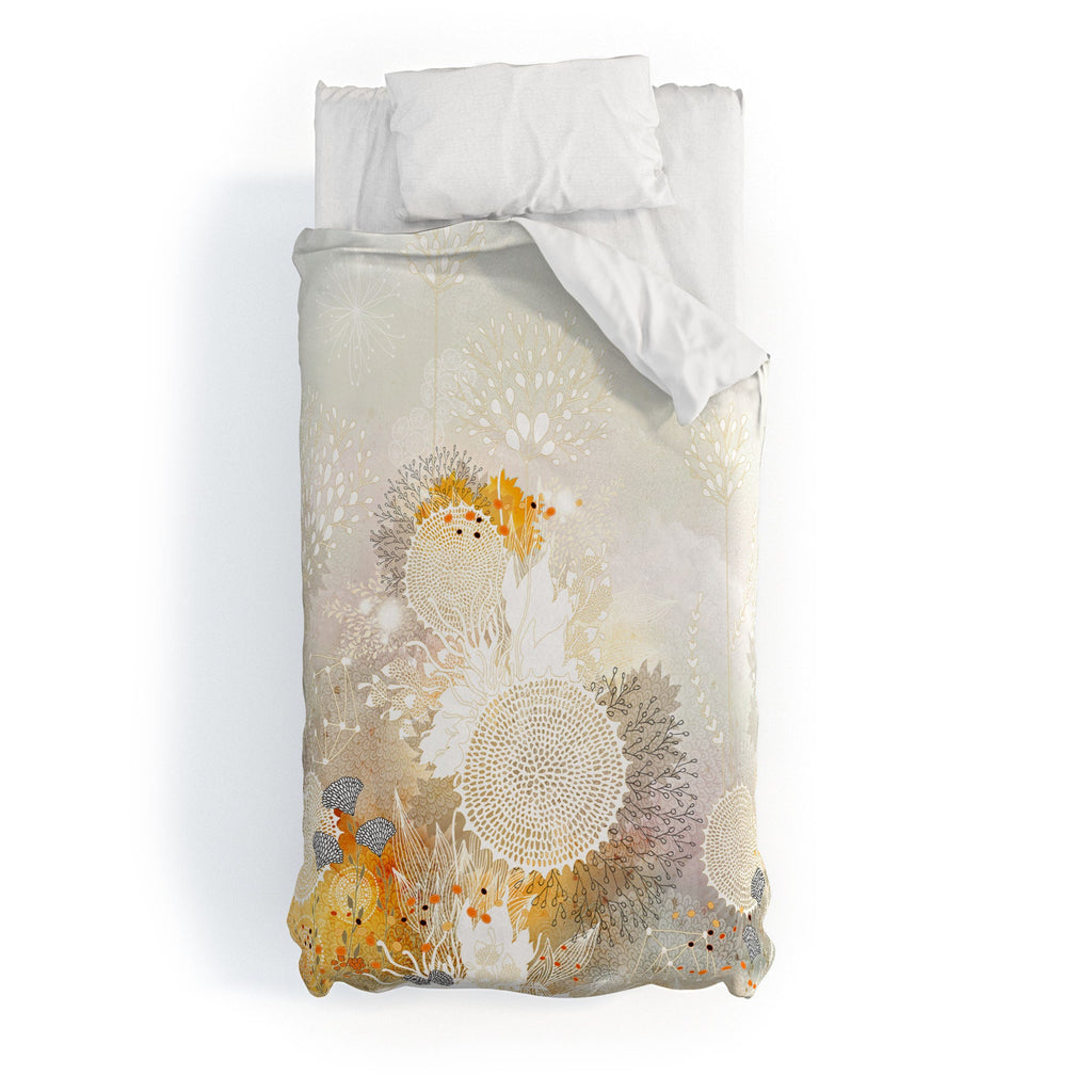 Iveta Abolina White Velvet Duvet Cover