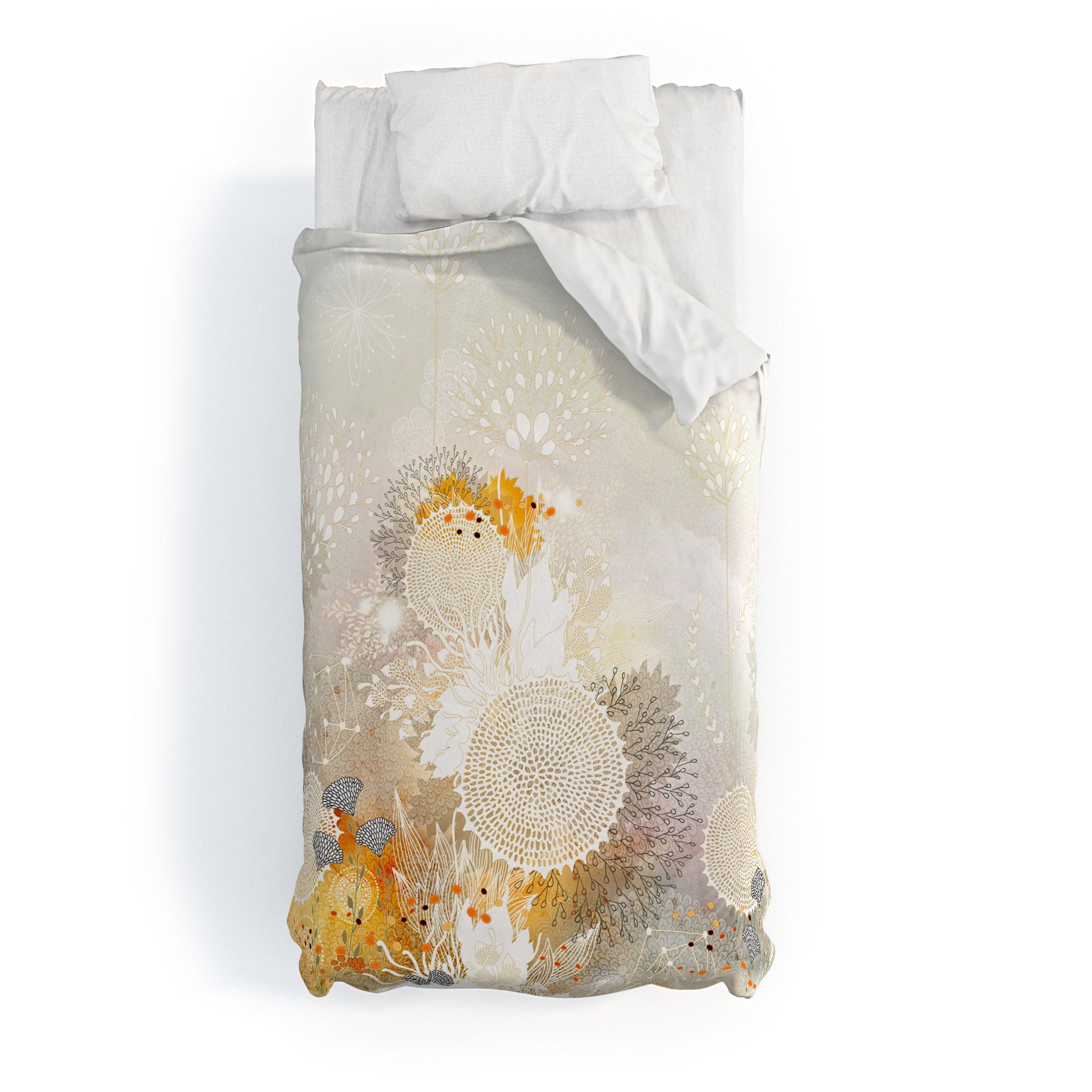 Iveta Abolina White Velvet Duvet Cover