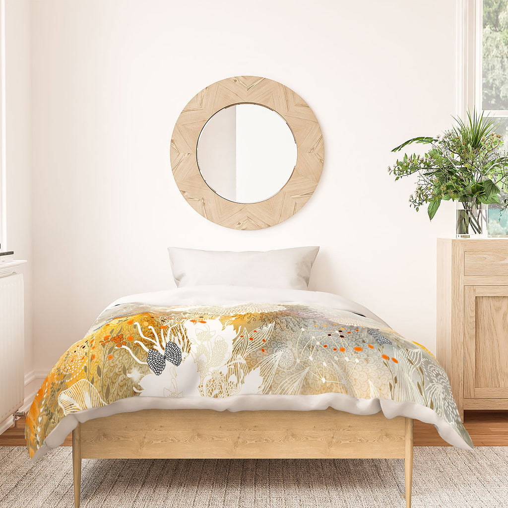Iveta Abolina White Velvet Duvet Cover