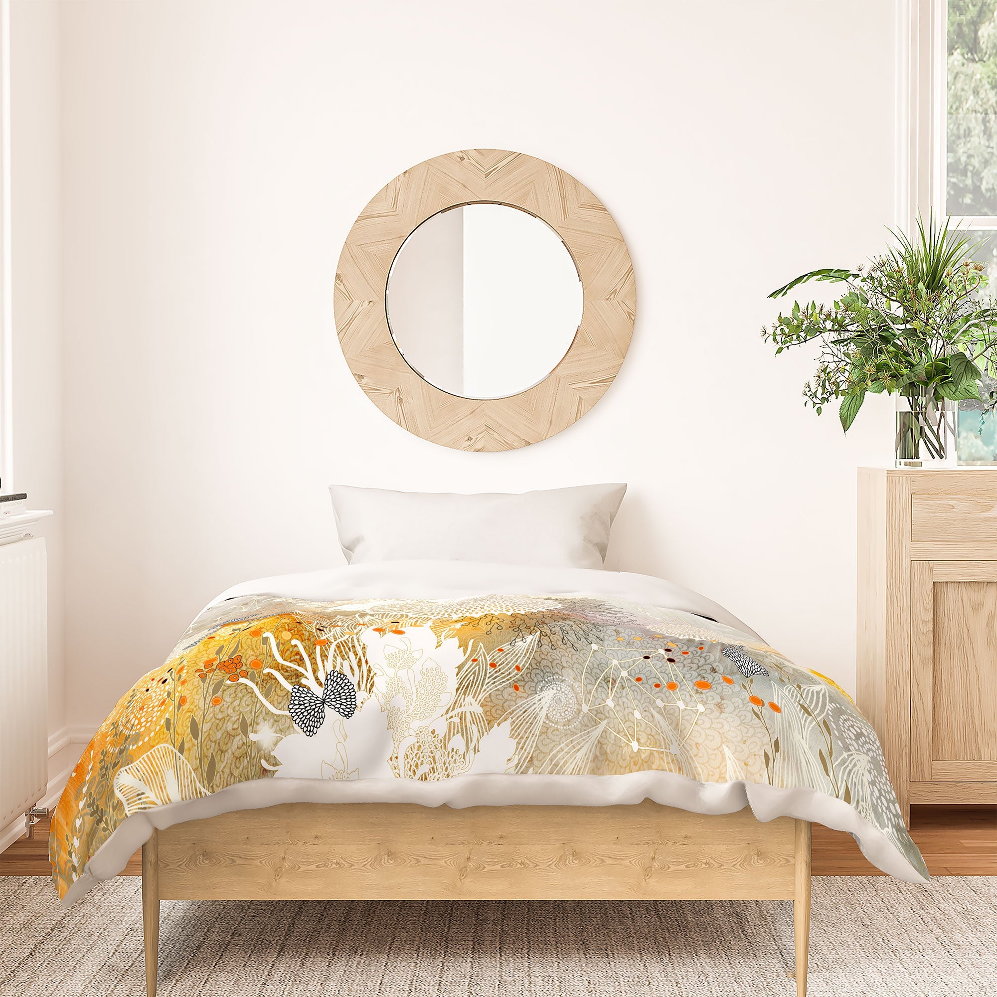 Iveta Abolina White Velvet Duvet Cover