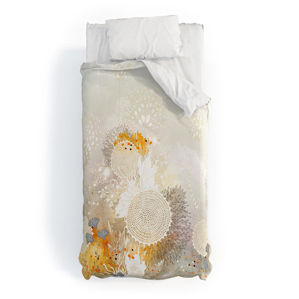 Iveta Abolina White Velvet Duvet Cover