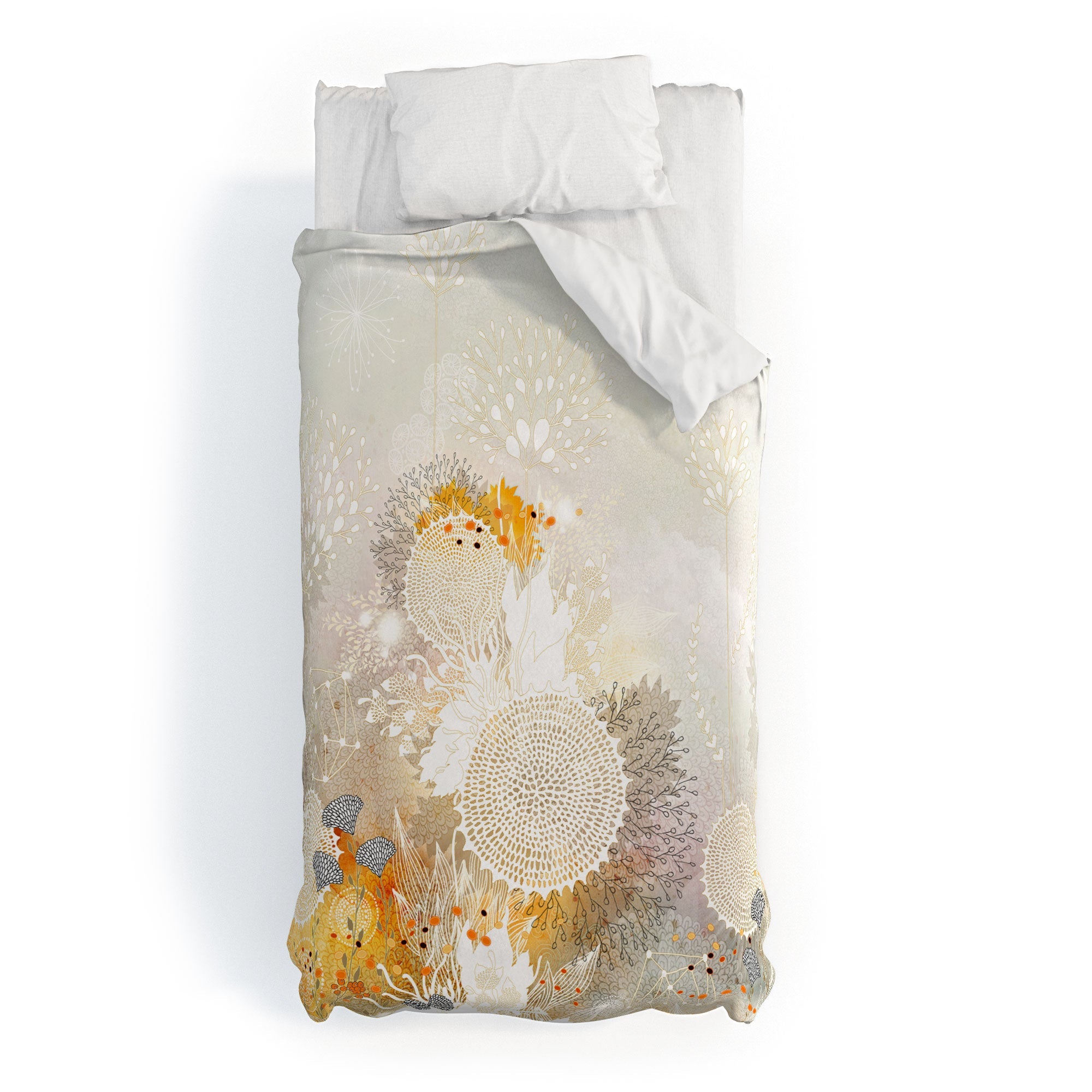 Iveta Abolina White Velvet Duvet Cover